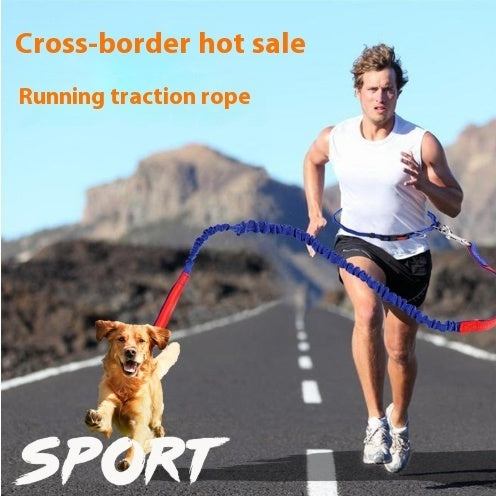 Dog running reflex traction rope