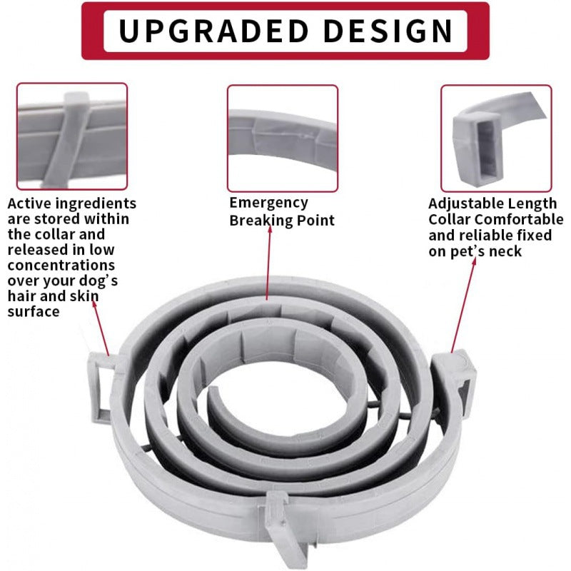 Waterproof Adjustable Insect Repellent Collar Flea Tick Removal