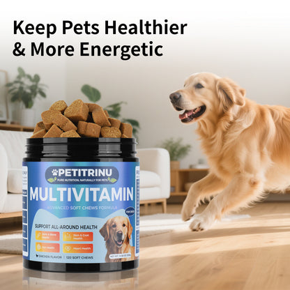 Dog Multivitamin Soft Chews, Chicken Flavor 120 Count