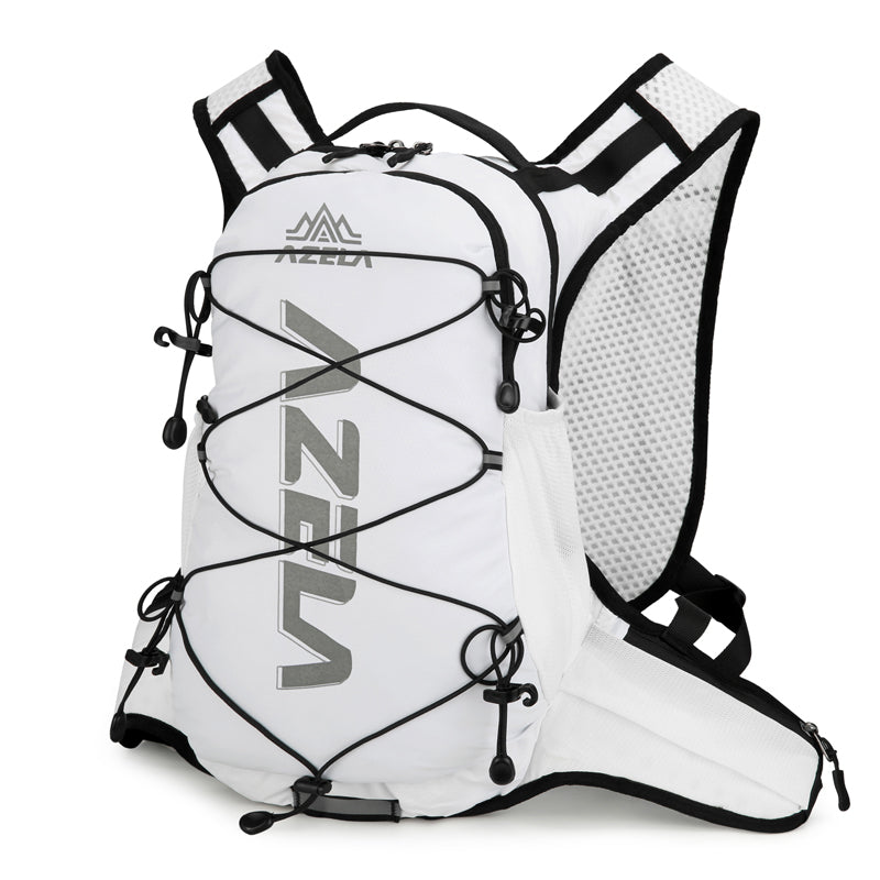 AZELA Reflective Lightweight Running/Cycling Backpack, Breathable Mesh Hydration Pack