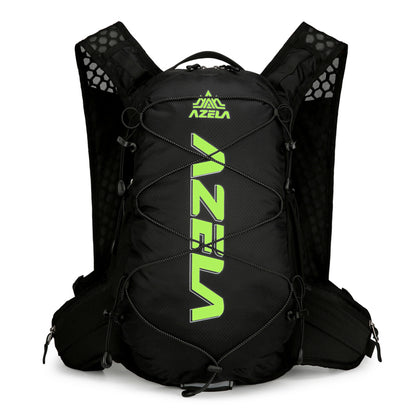 AZELA Reflective Lightweight Running/Cycling Backpack, Breathable Mesh Hydration Pack