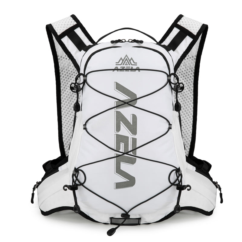 AZELA Reflective Lightweight Running/Cycling Backpack, Breathable Mesh Hydration Pack