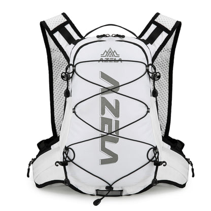 AZELA Reflective Lightweight Running/Cycling Backpack, Breathable Mesh Hydration Pack