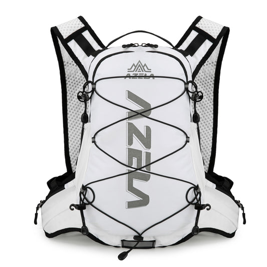 AZELA Reflective Lightweight Running/Cycling Backpack, Breathable Mesh Hydration Pack