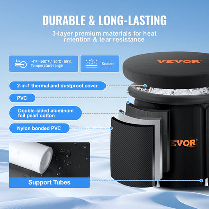 Ice Bath Tub For Athlete Cold Water Therapy Plunge Tub