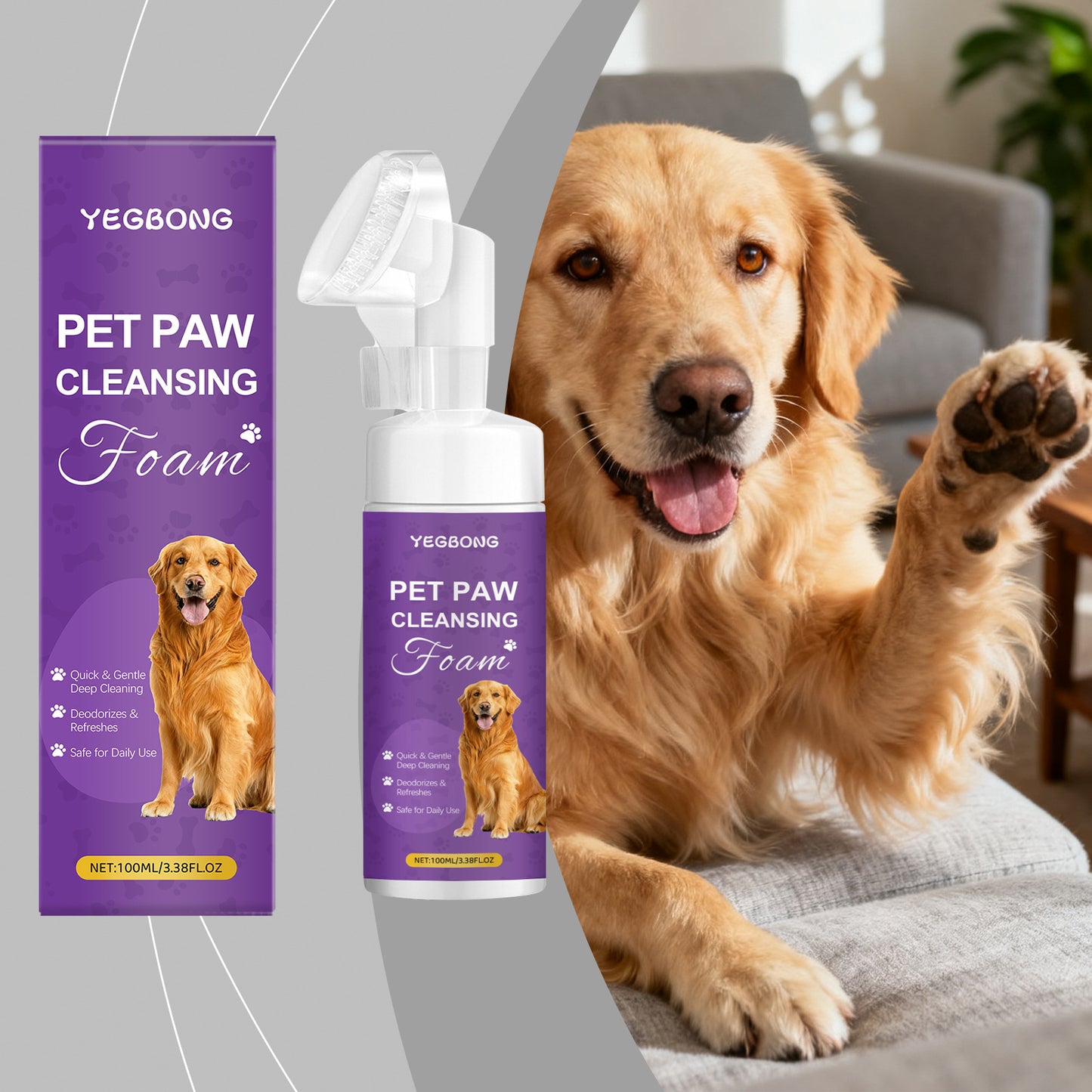 Pet Paw Cleansing Foam