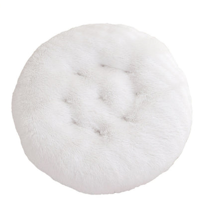 Round Pet Mat Dog Bed Plush Warm Sleep Dog Bed Cathouse Doghouse