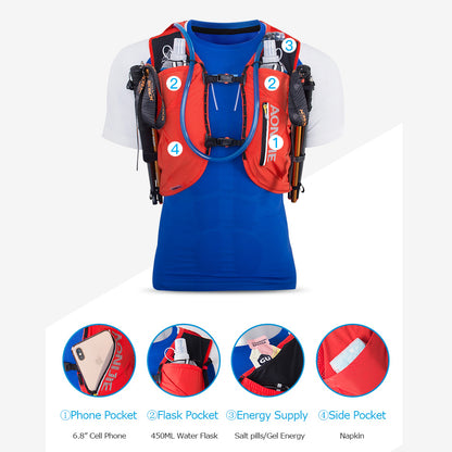 Marathon running water bag backpack