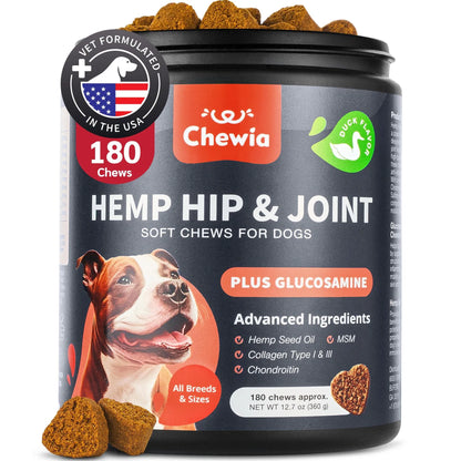 Glucosamine For Dogs Hemp Hip And Joint Supplement
