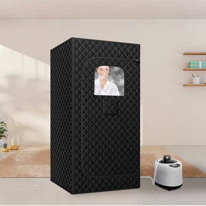 1 Person Steam Sauna For Home With 3L 1200W Steamer Folding Chair Remote Control 9 Steam Output Levels