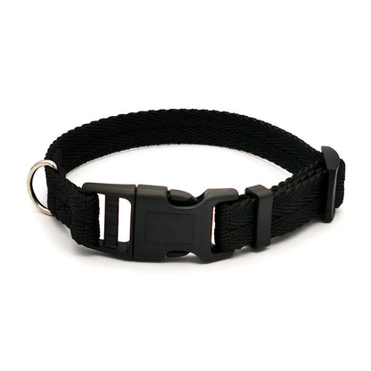 New Solid Color Dog Collar Anti-strain Medium