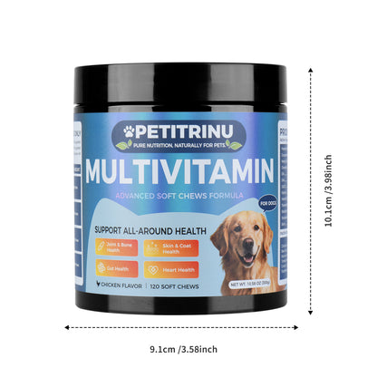 Dog Multivitamin Soft Chews, Chicken Flavor 120 Count