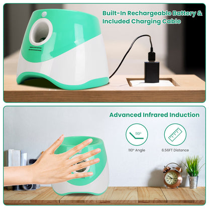 Automatic Dog Ball Launcher Included 6 Tennis Balls Dog With 3 Adjustable Launch Distance