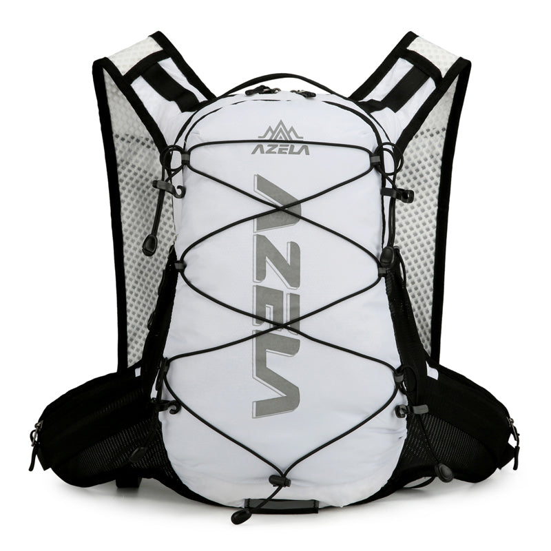 AZELA Reflective Lightweight Running/Cycling Backpack, Breathable Mesh Hydration Pack