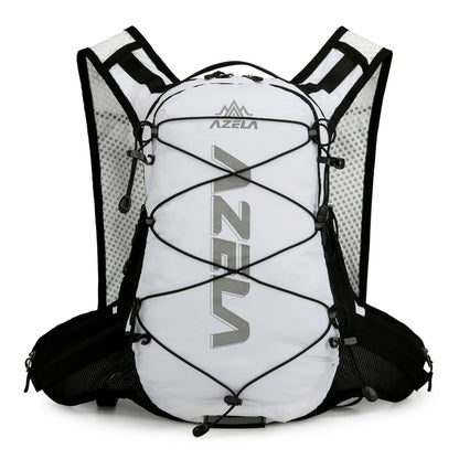 AZELA Reflective Lightweight Running/Cycling Backpack, Breathable Mesh Hydration Pack