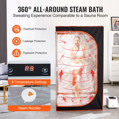 Portable Steam Sauna Tent Full Size
