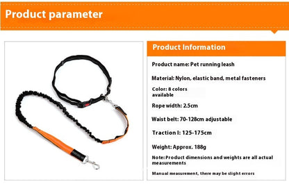 Dog running reflex traction rope