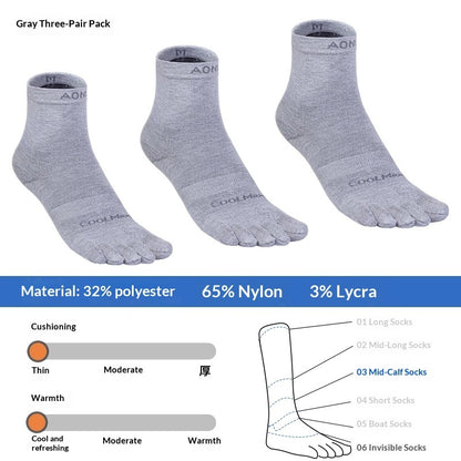 Men's And Women's Sports Running Marathon Trail Hiking Split Toe Socks